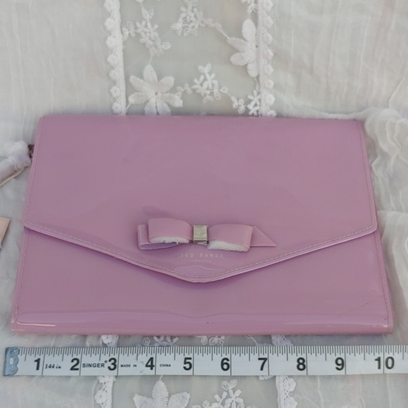 🐰Ted Baker Cersei Lilac Envelope Clutch,NWT - Picture 12 of 14